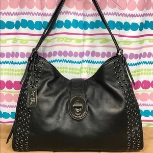 Coach Madison Grommets Carlyl Shoulder Bag